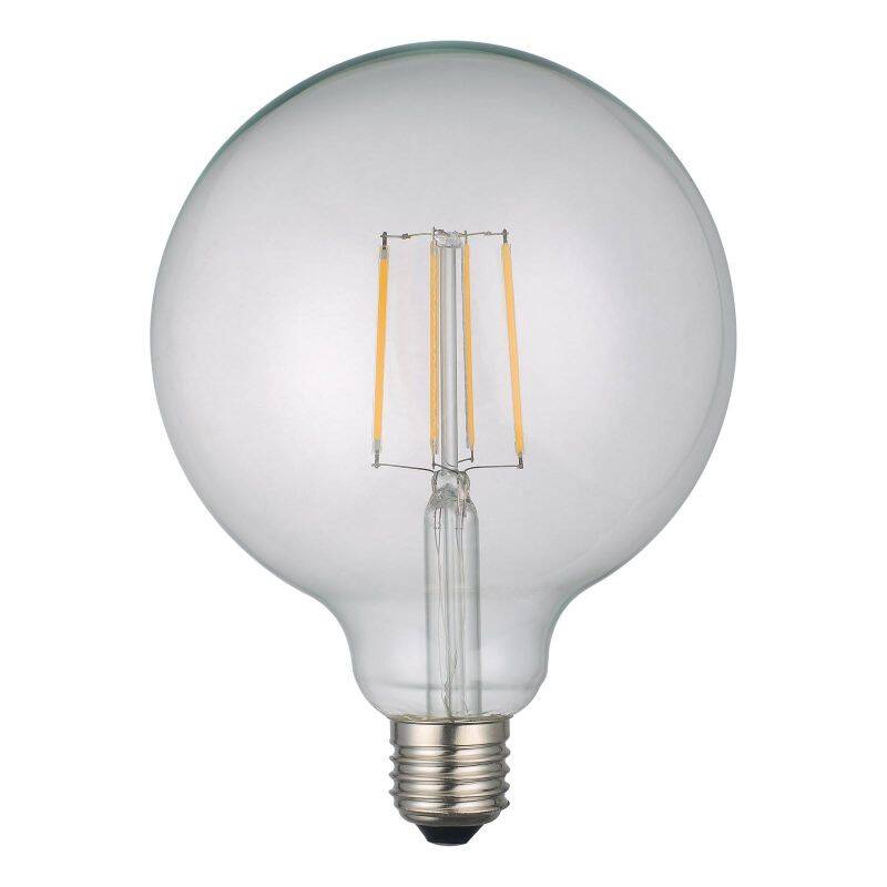 Image of Dar 6W 700lm Dimmable LED Decorative Filament 125mm Globe Bulb