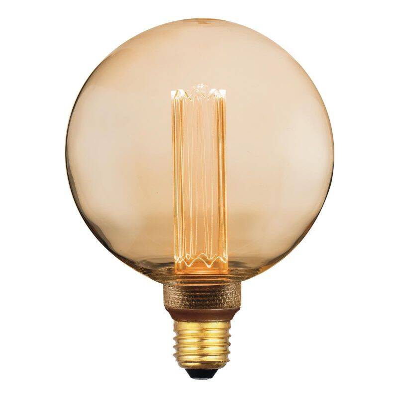 Image of Dar 3.5W 120lm Dimmable LED Vintage Decorative Filament Large Globe Bulb