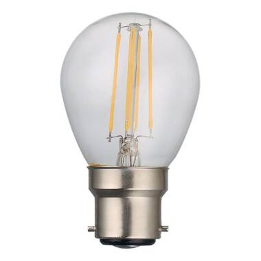 Dar 4W 400lm Dimmable LED Decorative Filament Golf Ball Bulb - Bayonet Cap