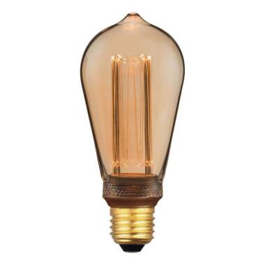 Dar 3.5W 120lm Dimmable LED Decorative Filament Squirrel Cage Bulb - Screw Cap
