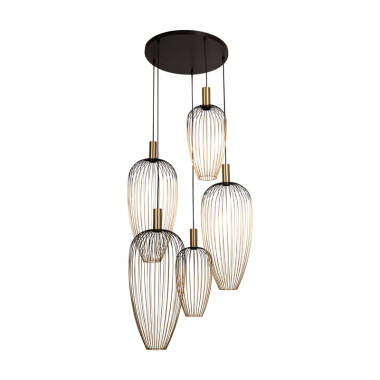 Lucide Aurelie 5 Light Cluster Ceiling Pendant
