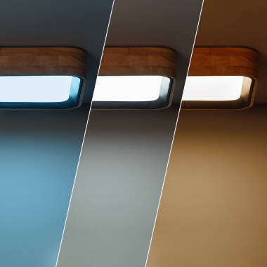 Image of Edit Dari Square 15W Selectable LED Flush Ceiling Light