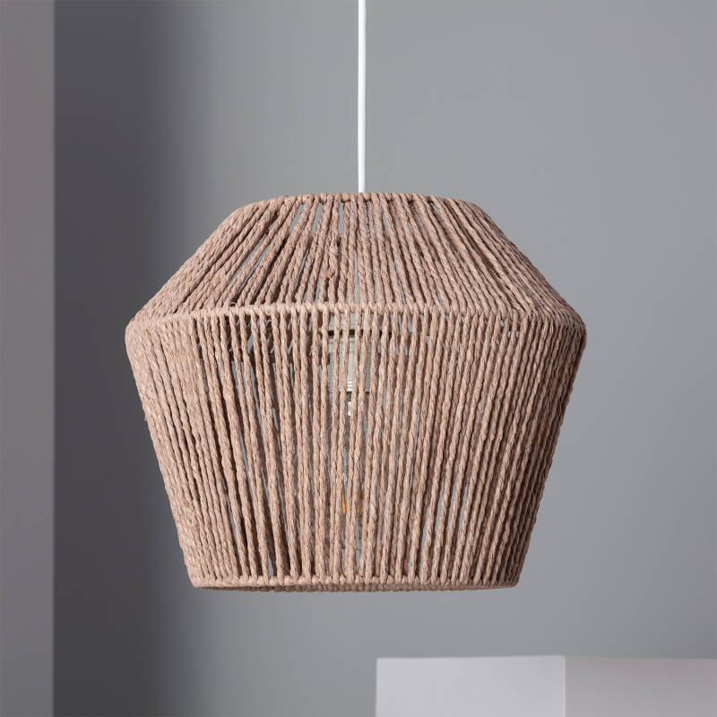 Image of Edit Sauki Braided Paper Ceiling Pendant Light