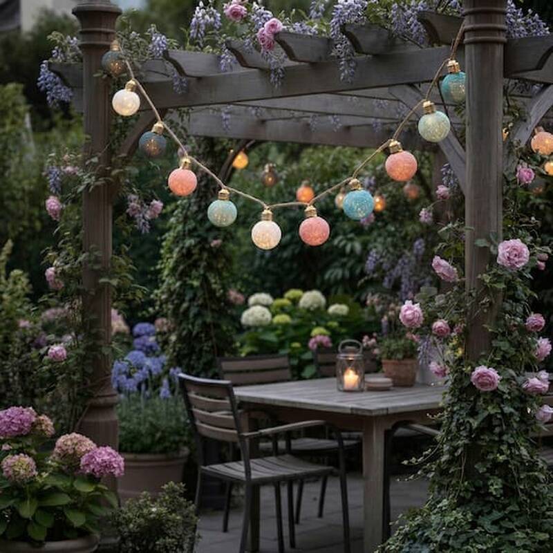 Image of Suri Elan Solar USB Rechargeable LED Festoon Rope Lights - 15 Lights