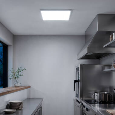 Image of 48W Square 5000K LED Flush Ceiling Light 600x600 mm