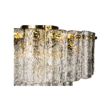 Image of Wisteria Charlotte Glass Semi-Flush Ceiling Light