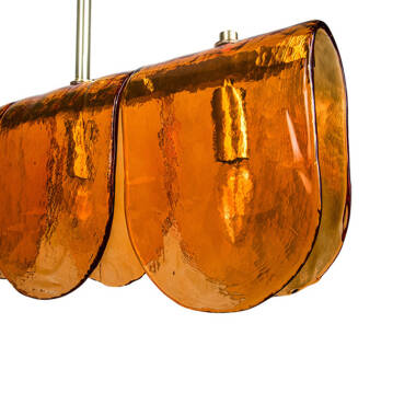 Image of Westport Sara Glass 5 Light Ceiling Bar Pendant Light