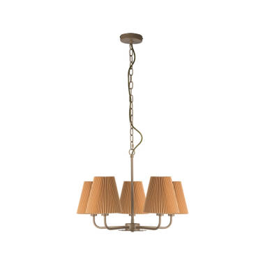 Image of Wisteria Deliah 5 Light Multi Arm Ceiling Pendant Light