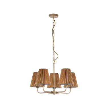 Image of Wisteria Deliah 5 Light Multi Arm Ceiling Pendant Light