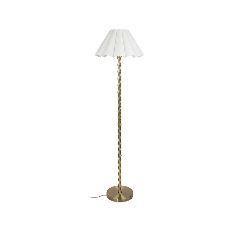 Image of Wisteria Violet Linen Floor Lamp