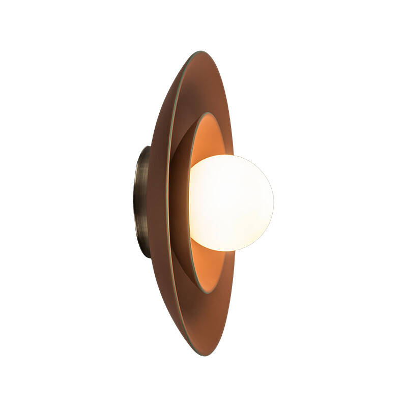 Image of Khudi & Khora Enza Ceramic Flush Wall Light