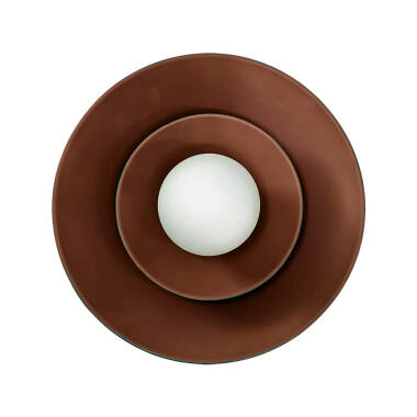 Image of Khudi & Khora Enza Ceramic Flush Wall Light