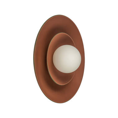 Image of Khudi & Khora Enza Ceramic Flush Wall Light