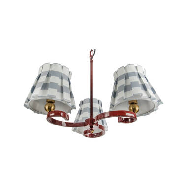 Image of Wisteria Boxie 3 Light Multi Arm Ceiling Pendant Light