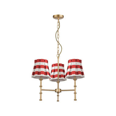 Image of Wisteria Boxie 3 Light Multi Arm Ceiling Pendant Light