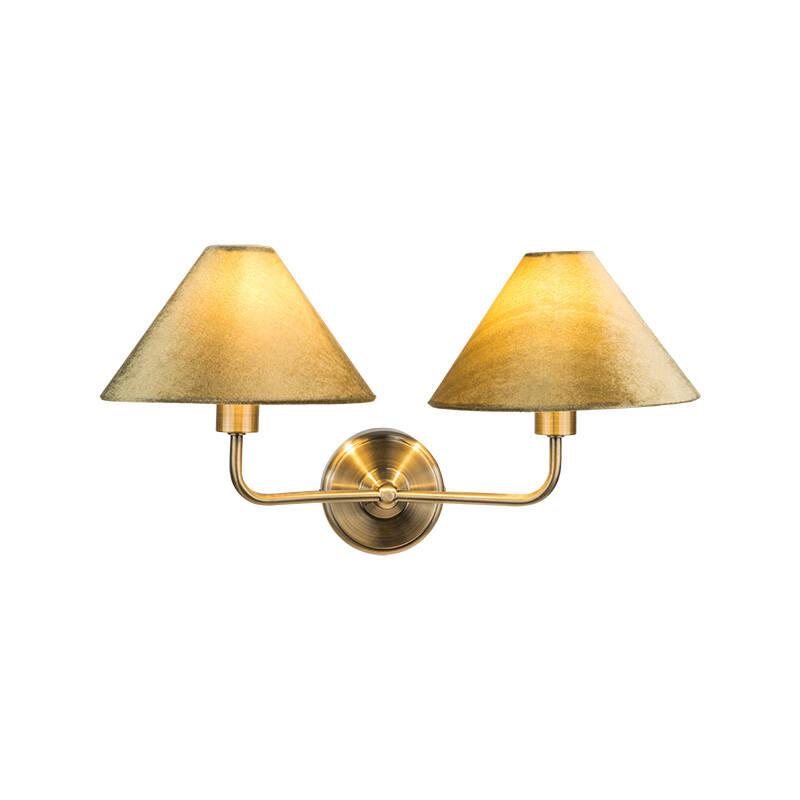 Image of Wisteria Camellia Velvet Twin Wall Light