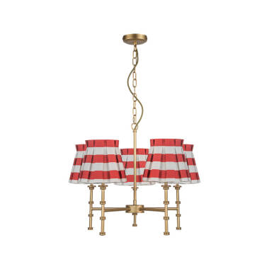 Image of Wisteria Boxie 5 Light Multi Arm Ceiling Pendant Light