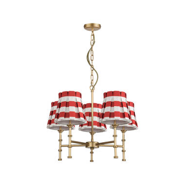 Image of Wisteria Boxie 5 Light Multi Arm Ceiling Pendant Light