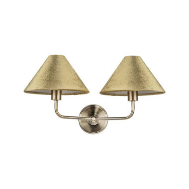 Image of Wisteria Camellia Velvet Twin Wall Light