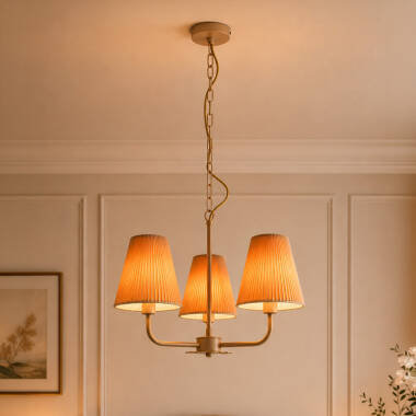 Image of Wisteria Deliah 3 Light Multi Arm Ceiling Pendant Light