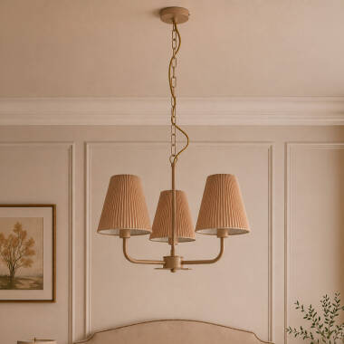 Image of Wisteria Deliah 3 Light Multi Arm Ceiling Pendant Light