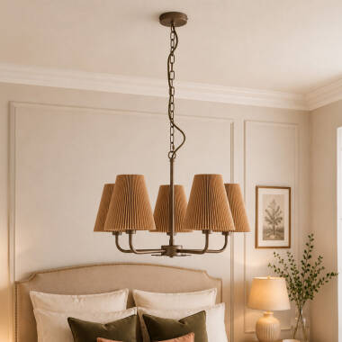 Image of Wisteria Deliah 5 Light Multi Arm Ceiling Pendant Light