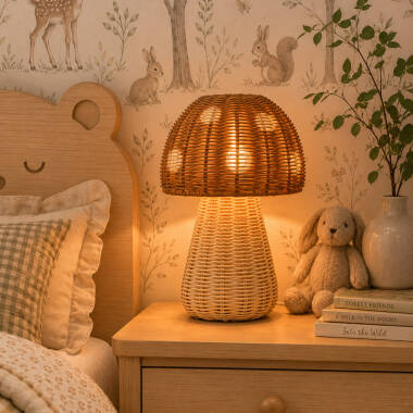 Image of Edit Toadie Rattan Table Lamp