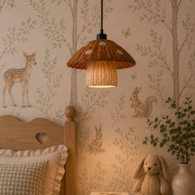 Image of Edit Toadie Rattan Ceiling Pendant Light