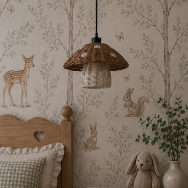Image of Edit Toadie Rattan Ceiling Pendant Light
