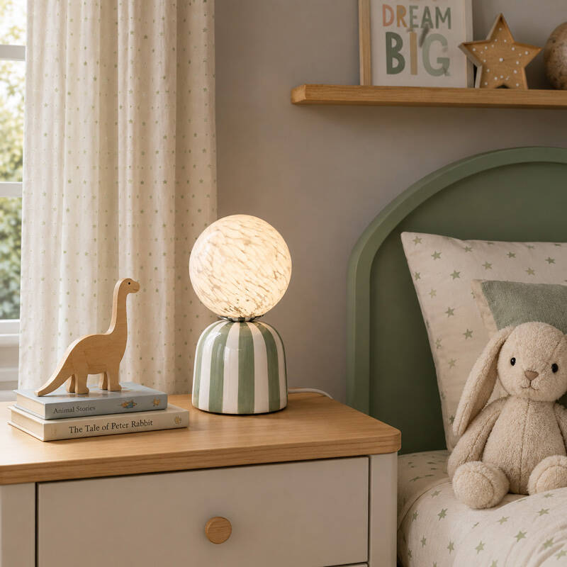 Image of Wisteria Pop Ceramic Table Lamp