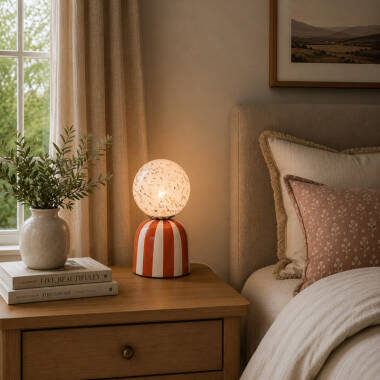 Image of Wisteria Pop Ceramic Table Lamp