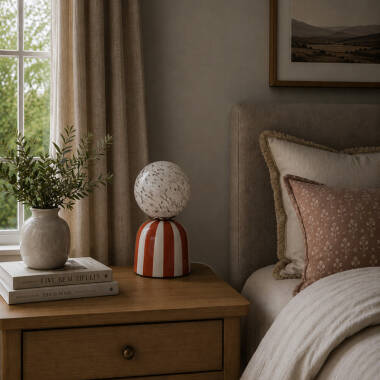 Image of Wisteria Pop Ceramic Table Lamp