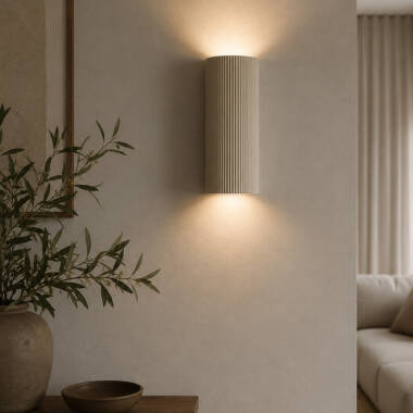 Khudi & Khora Cline Ceramic Up and Down Wall Light