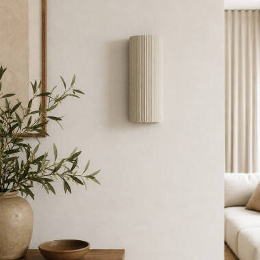 Image of Khudi & Khora Cline Ceramic Up and Down Wall Light