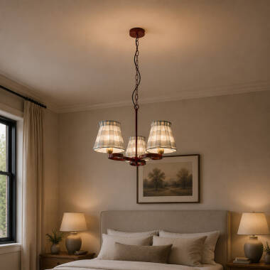 Image of Wisteria Boxie 3 Light Multi Arm Ceiling Pendant Light