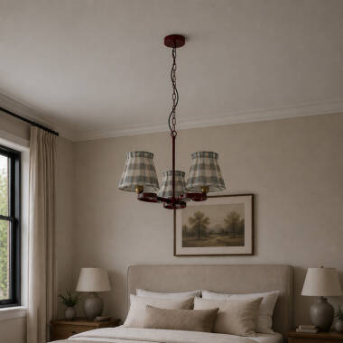 Image of Wisteria Boxie 3 Light Multi Arm Ceiling Pendant Light