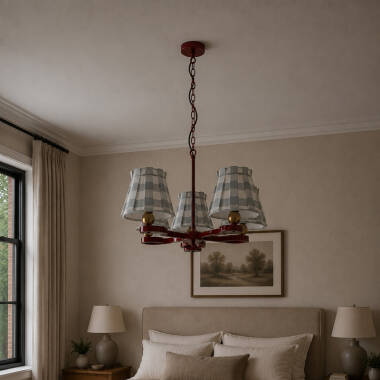 Image of Wisteria Boxie 5 Light Multi Arm Ceiling Pendant Light