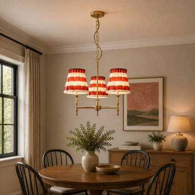 Image of Wisteria Boxie 3 Light Multi Arm Ceiling Pendant Light