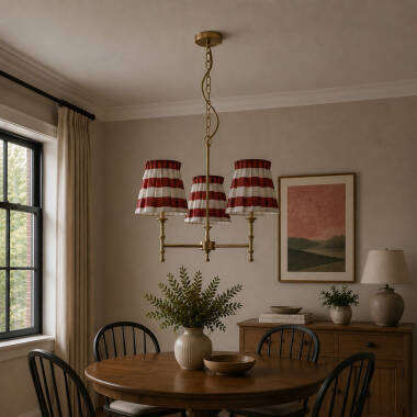 Image of Wisteria Boxie 3 Light Multi Arm Ceiling Pendant Light