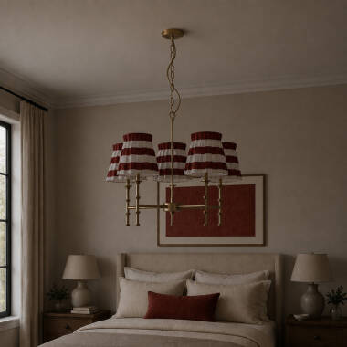 Image of Wisteria Boxie 5 Light Multi Arm Ceiling Pendant Light