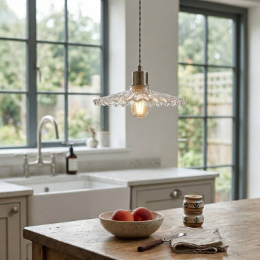 Wisteria Cambridge Glass Ceiling Pendant Light