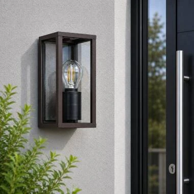 Edit Radiant Half Lantern Outdoor Wall Light