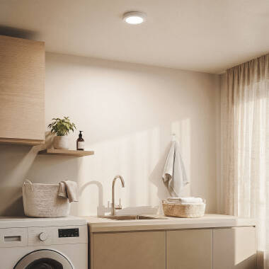 Image of 12W Round Daylight 5000K LED Flush Ceiling Light D170 mm