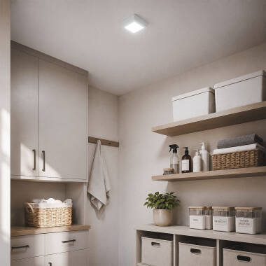 Image of Square 6W Surface Mounted LED Light 120x120mm