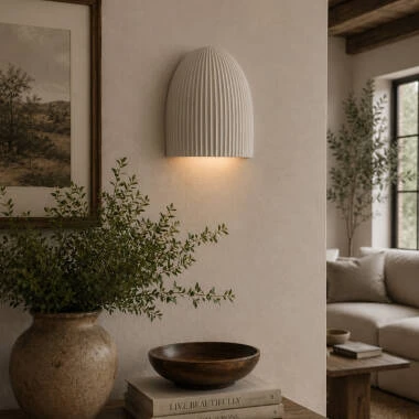 Khudi & Khora Dome Ceramic Wall Light