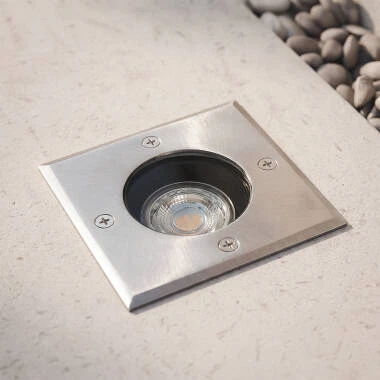 Square Recessed Ground Light for GU10 Light Bulb