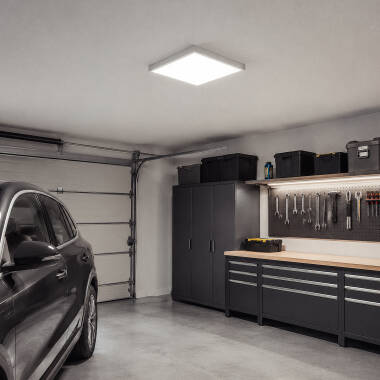 Image of 48W Square 5000K LED Flush Ceiling Light 600x600 mm