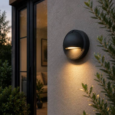 EasyFit Core 12v Garden Lights - Ivy LED Outdoor Flush Wall Light - Matt Black