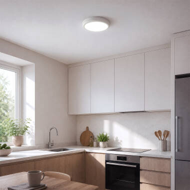 Image of 24W Round 5000K LED Flush Ceiling Light D300 mm