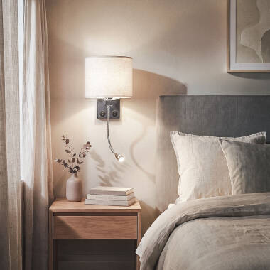 Image of Edit Ozu Wall Light with LED Reading Light